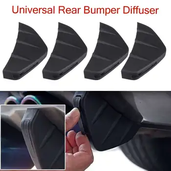 

Hot 4Pcs Universal Car Rear Bumper Lip Spoiler Diffuser Shark Fin Protect Cover Sticker Crashproof Car-Styling
