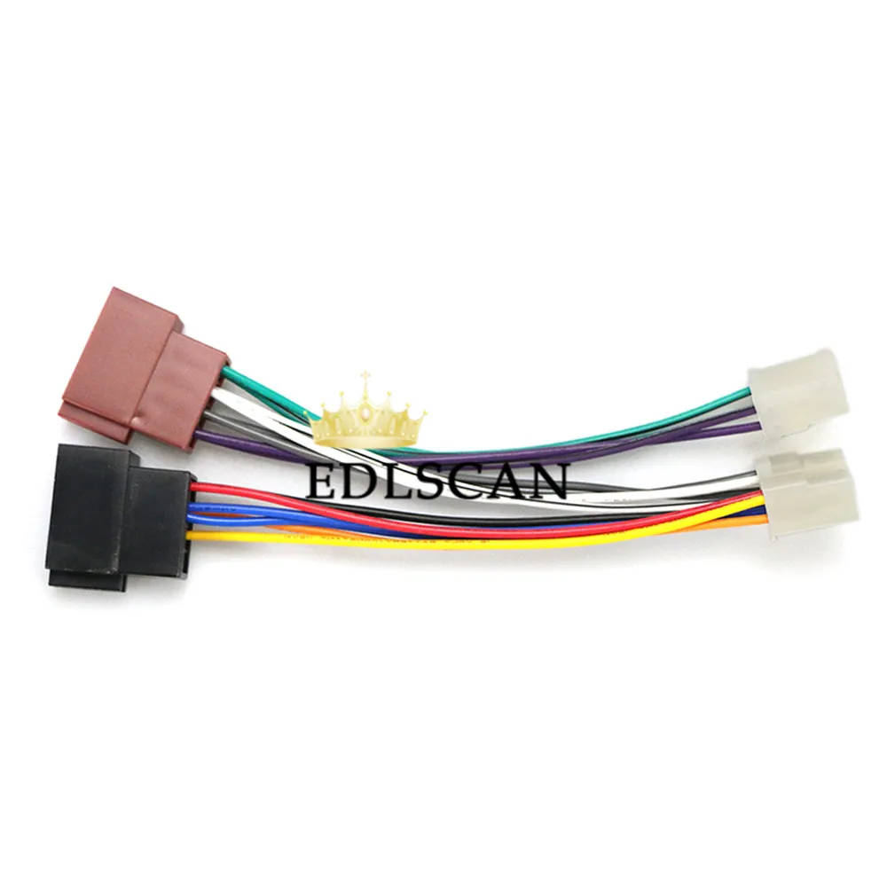 EDLSCAN univeral ISO жгут проводов 12-122 для Toyota для Lexu для Daihatsu выберите модели ISO кабель для радиоадаптера 12-122