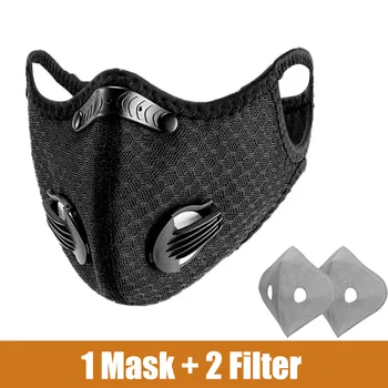 

Cycling Face Mask Filter PM2.5 Anit-fog Breathable Dustproof Bicycle Respirator Sport Protection Dust Mask Anti-droplet