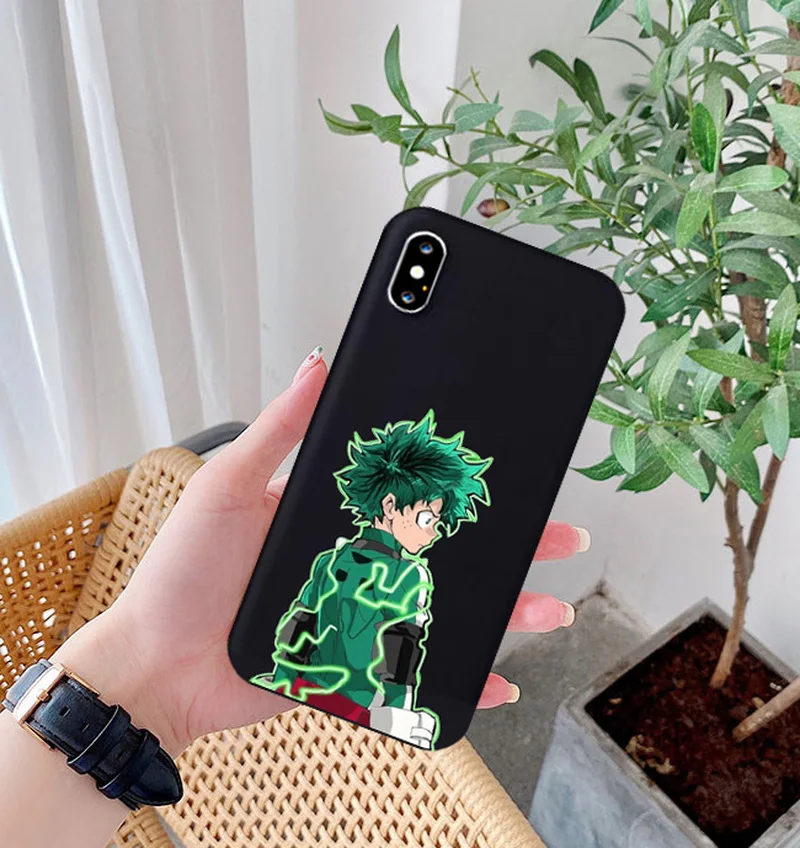 Чехол аниме My Hero Academia Deku Bakugou Boku No Silcone для Iphone 11 Pro 8 7 6S Plus X XS MAX XR SE 2020