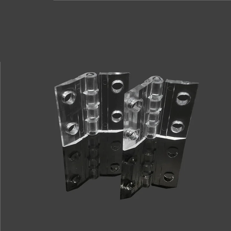 50pcs/lot 30x33mm Acrylic Hinge With Holes Perspex Transparent Hinge