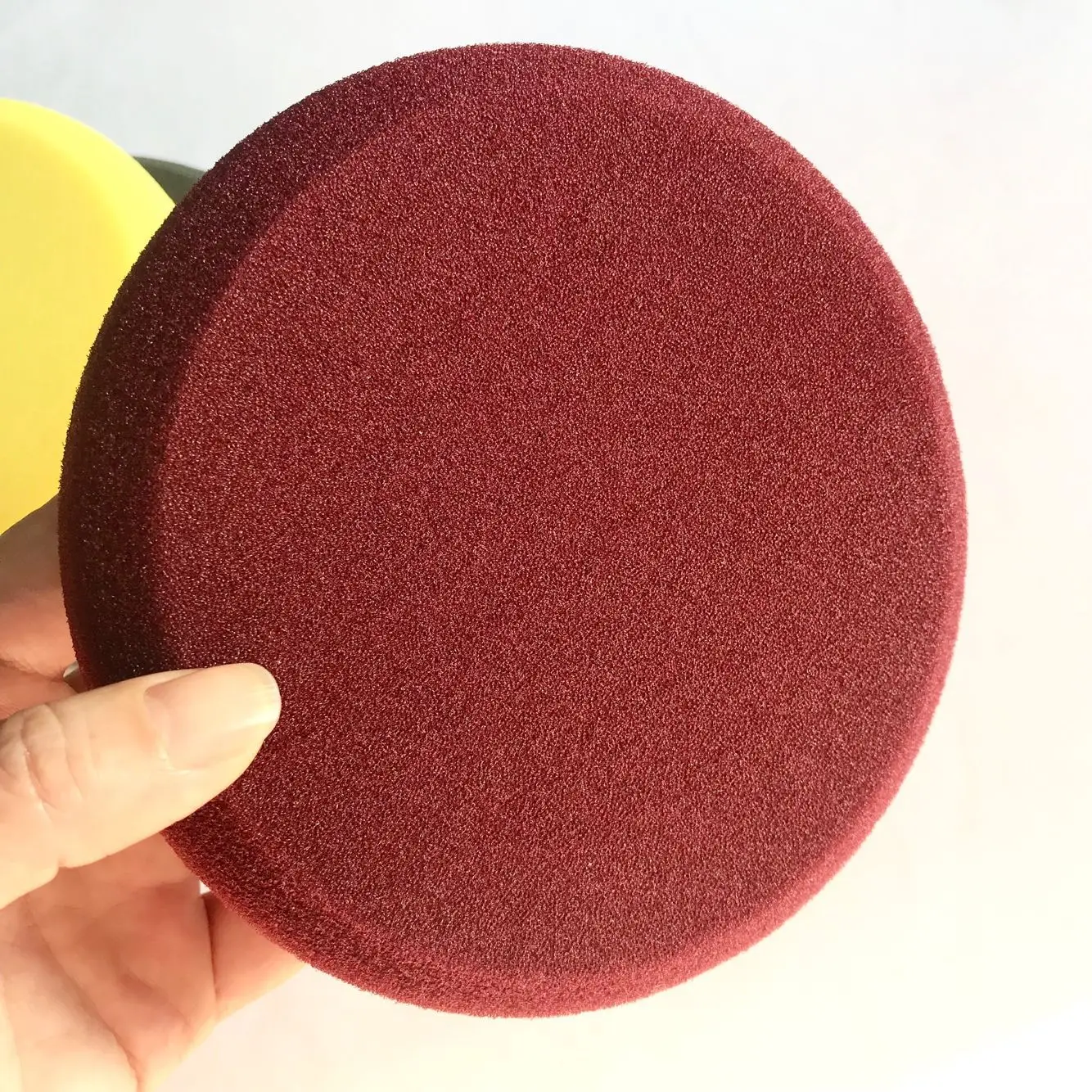 7-Inch Single Circular Bead Flat Sponge Roundel Closure Glaze Cotton Wax Polish Sponge High Quality Sponge Not Easy to Degumming