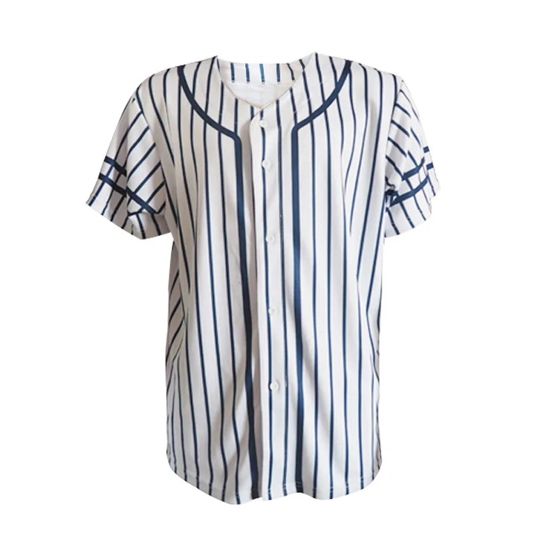 

Digital Printing Embroidered Baseball Uniform Short Sleeve Small Batch Open Front Baseball Uniform Short Sleeve su gan shan