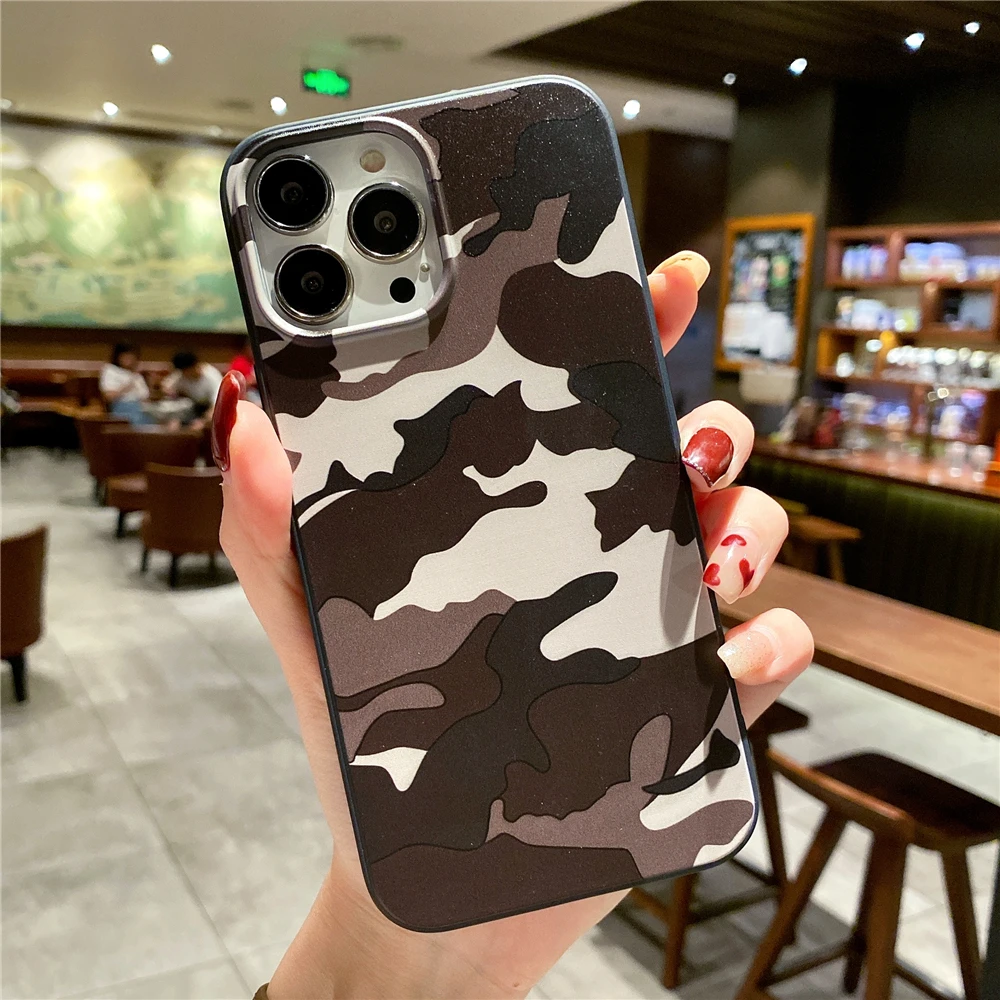 Camouflage Pattern Phone Case For iPhone 11 13 12 Pro Max 12 13 Mini XS Max X XR 8 7 Plus SE 2020 Shockproof Back Cover For Man case for iphone 13 pro 