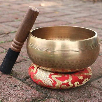 

Copper Japanese Style Eight Copper Chime Taoist School Buddhism Magic Temple Copper Bowl Copper Anniversary Hand Percussion Alms
