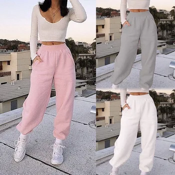 

Women Thicken Fleece Pajama Bloomers Pants 2020 Autumn Winter Loose Keep Warm Trousers Pajamas Bottom Home Sleep Underwear