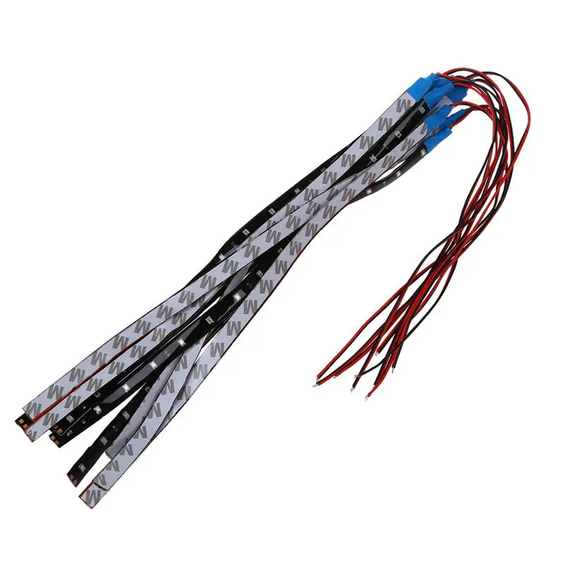 10 x Водонепроницаемая 15 светодиодный 3528 SMD светильник са 30 см DC 12V автомобильное