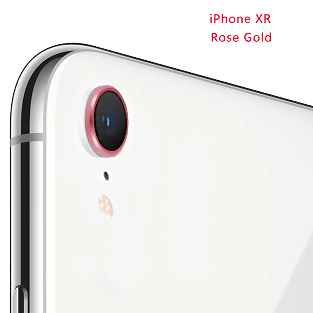XR rose gold Защитный чехол для задней камеры 1 шт. с кольцом для iPhone XR/XSM серии защита смартфона аксессуары - Цвет: XR rose gold