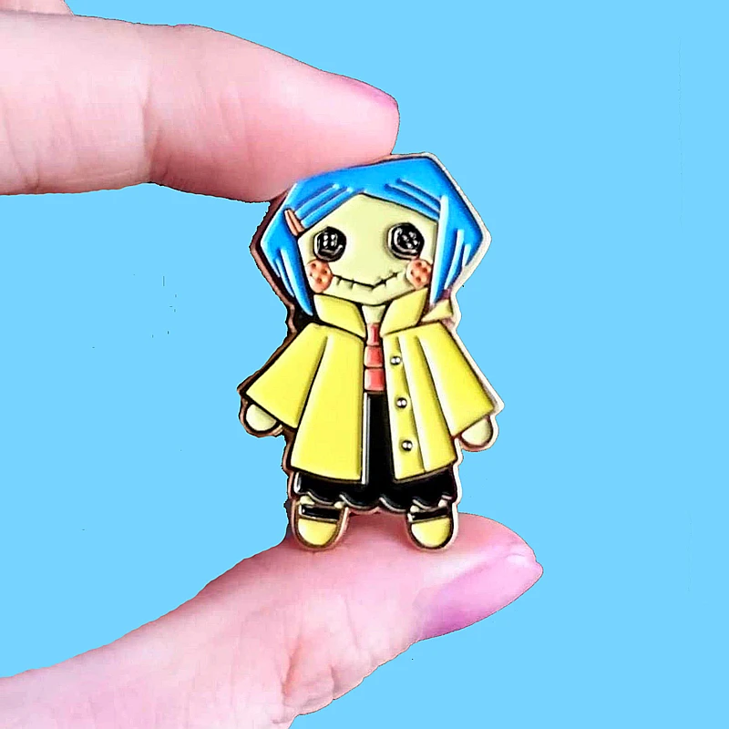Значок на булавке Coraline в виде книги с секретной дверью значок пуговицах для