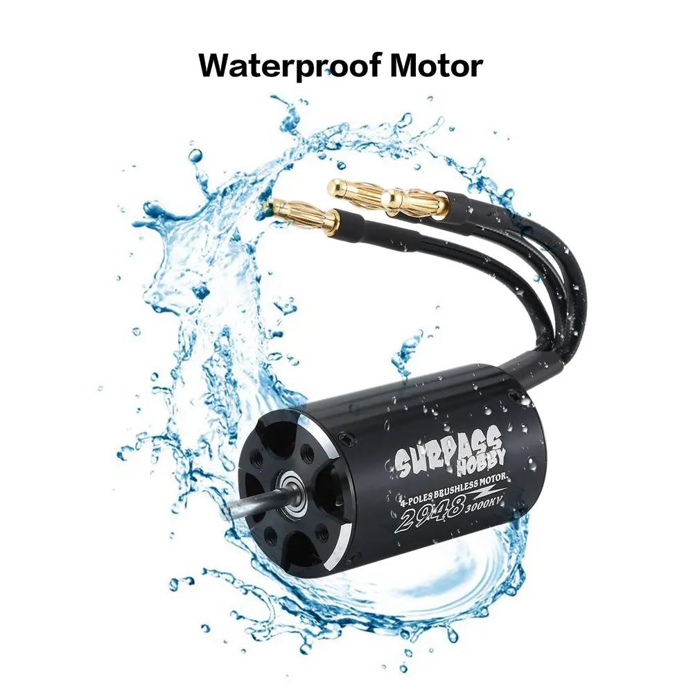 

Waterproof 2948 3000KV 3450KV Sensorless Brushless Motor for Traxxas Blast Feilun FT011 FT012 600-800mm RC Boat Accessories