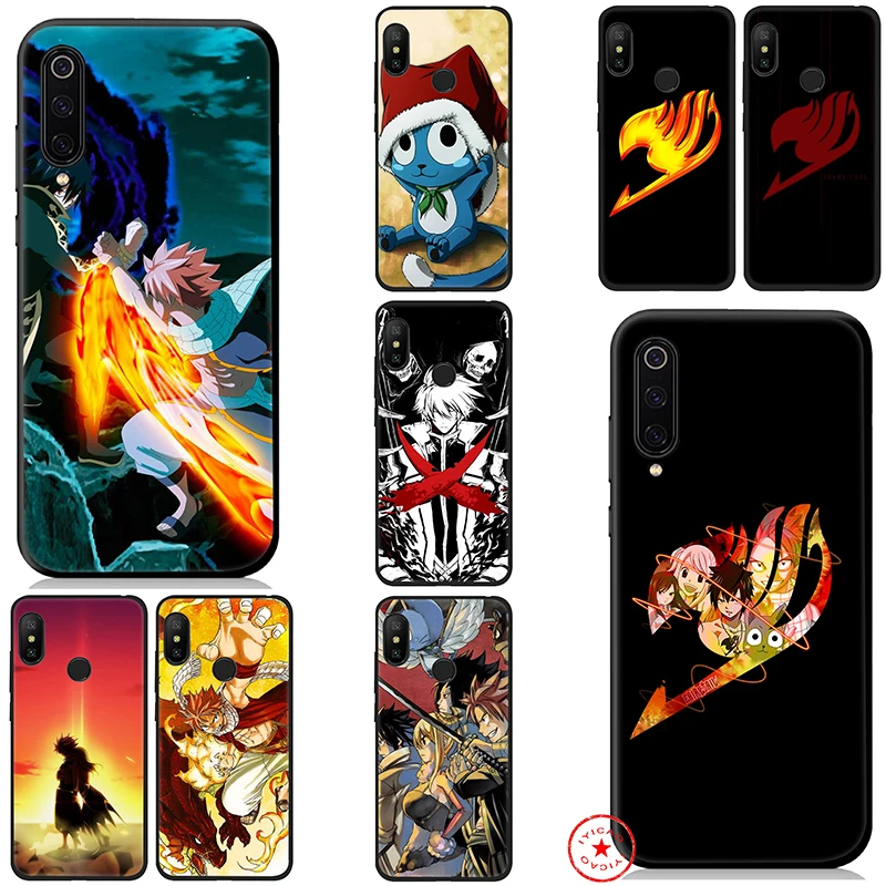 IYICAO Fairy Tail Anime Soft Case for Xiaomi Mi A3 A2 A1 8 Lite 9 Se Max 3 F1 5X 6X 6 CC9 CC9e 9T Pro MiA1 MiA2 |