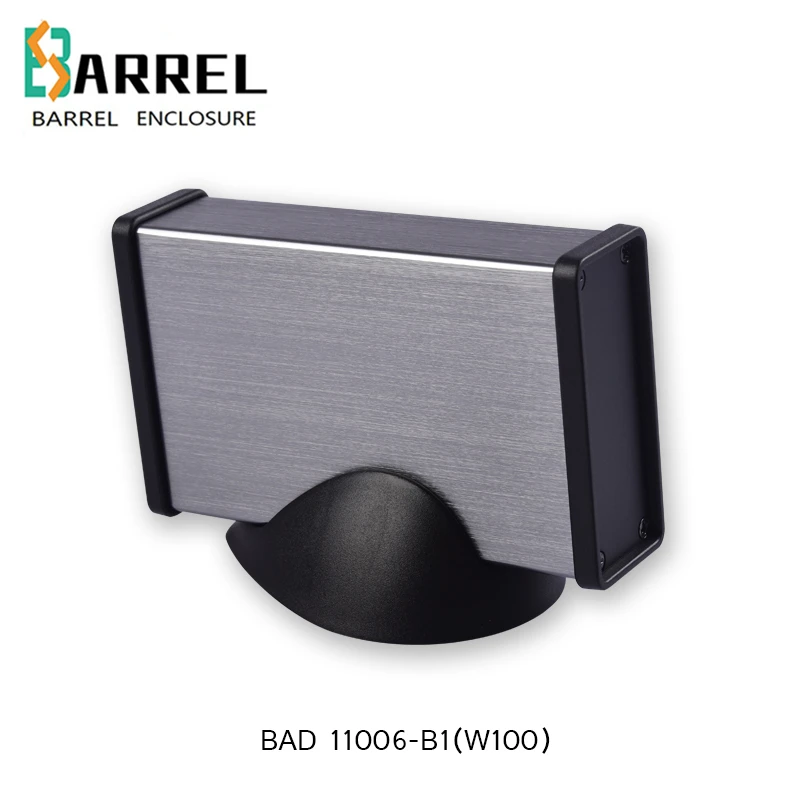 B1-Grey 100*63,5*25 мм алюминиевый корпус для электронных проектов промышленности DIY Распределительная коробка для проводов печатная плата усилителя мощности доска выход переключатель чехол - Цвет: B1-Grey