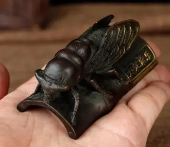 

Pure copper crafts bamboo cicada desk home accessories bamboo cicada decoration