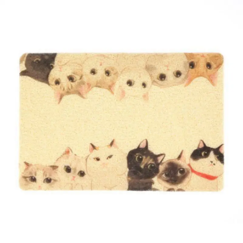 s ПВХ коврик для питомца собака кошка подстилка миска для котенка Питьевая подача коврик для сна противоскользящая Водонепроницаемая кровать милый узор - Цвет: s