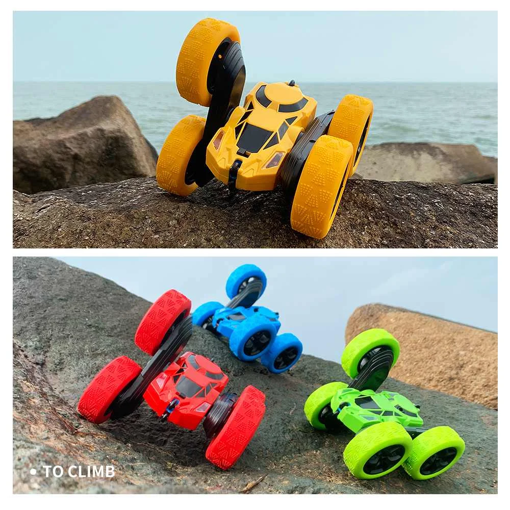 RC Car 2.4Ghz 4CH 1:16 Stunt Drift Deformation Car Rock Crawler Radio Control Car 360 Degree Flip RC Vehicle Toys with LED Light