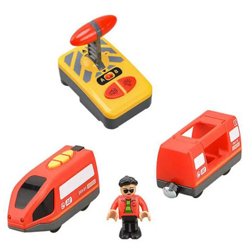 Electric Train Set Toy Fit for Wooden Railway Track