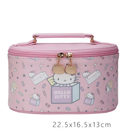 HELLO KITTY, косметичка, модная, многофункциональная, ПУ материал, для путешествий, для хранения, косметичка, для мужчин и женщин, портативная, водонепроницаемая сумка - Цвет: Style one