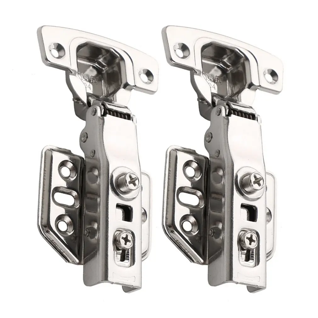 

201 Stainless Steel Cabinet Door Hinge Aircraft Pipe Hinge Hinge Fixed Damping Hydraulic Buffer Hinge Full Cover