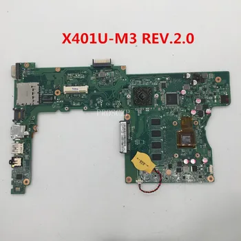 

High quality For X401U-M3 REV.2.0 2G RAM For ASUS X401U X501U Laptop motherboard 100% working well