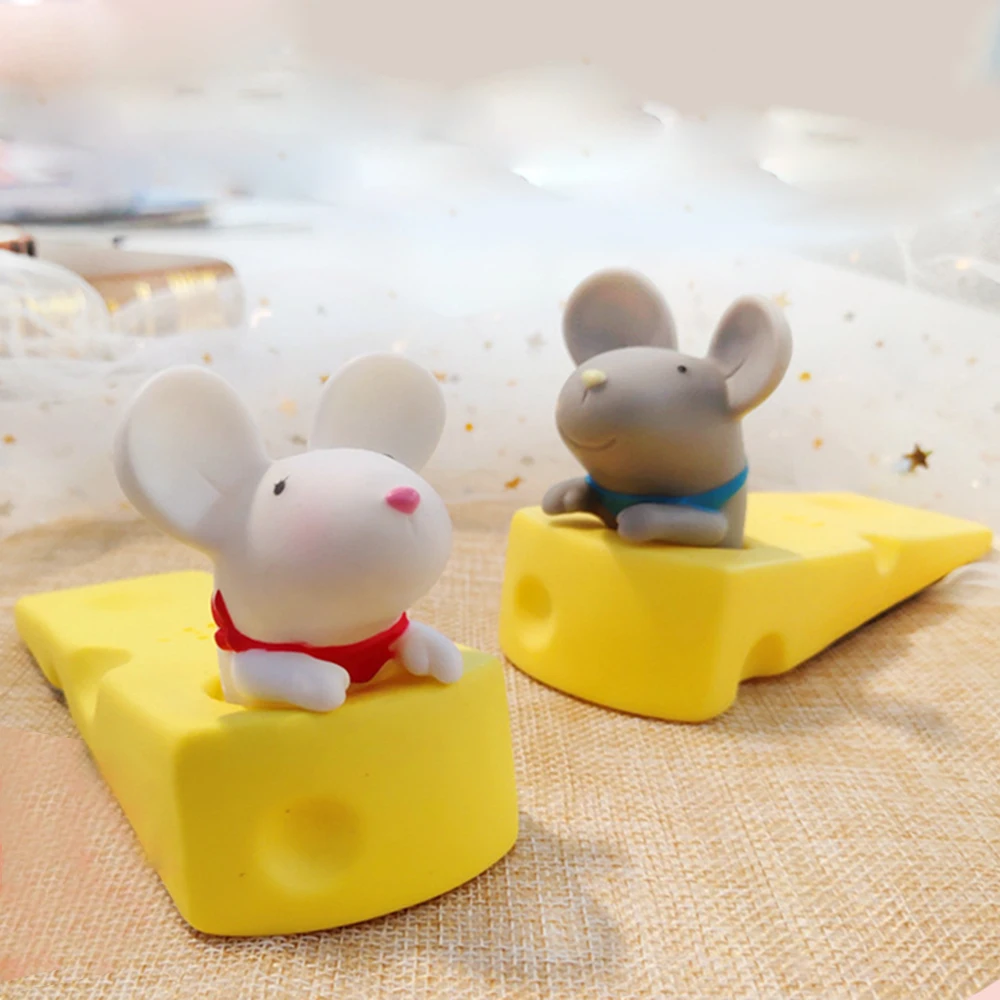 

Baby Safety Protector Cute Cartoon Silicone Figure Door Stopper Wedge Door Catcher Block Guard Home Office Protectors