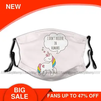 

Unicorn Mouth Face Mask Unicorn Facial Mask Cool with 2 Filters Adult Polyester Mask