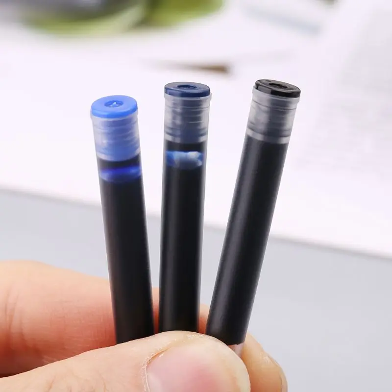 100pcs Jinhao Universal Black Blue Fountain Pen Ink Sac Cartridges 2.6mm Refills School Office Stationery