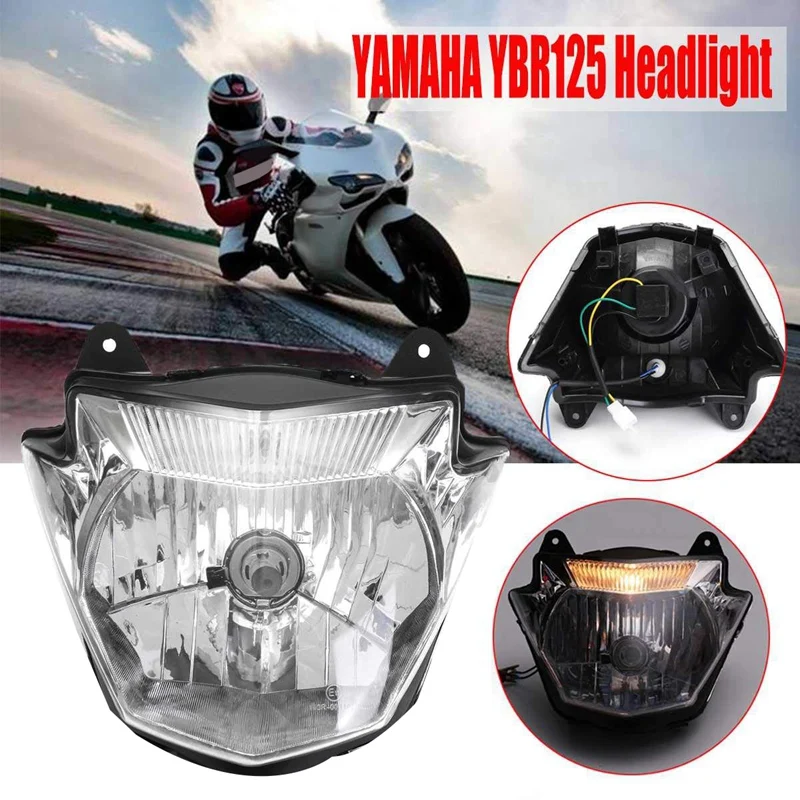 Мотоциклетный передний головной светильник для Yamaha Ybr 125, головной светильник, запчасти для мотоцикла, автомобильный светильник в сборе