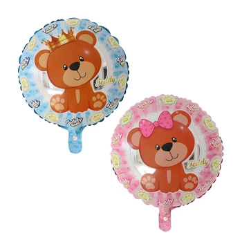 

50pcs 18inch Cartoon Teddy Bear Foil Balloons Boy Girl Baby Shower Birthday Party Decoration Inflatable Helium Globos Kids Toys