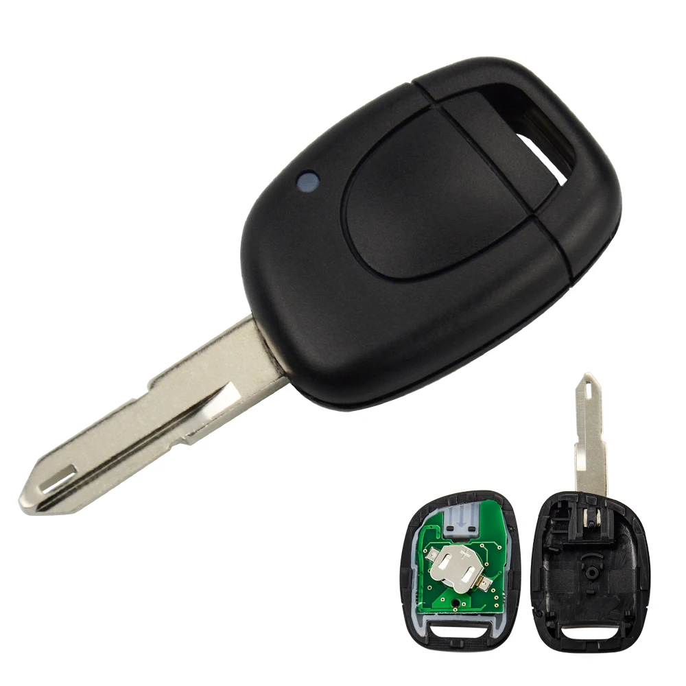 OkeyTech для Renault Kangoo Clio Master Twingo дистанционный автомобильный брелок для ключей 1 Кнопка ID46 433 МГц чип транспондера NE72/VAC102 лезвие