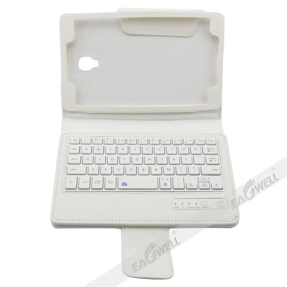 Кожаный чехол-подставка с Litchi узором для samsung Galaxy Tab A 8,0 SM-T380 T385, чехол, Беспроводная Bluetooth клавиатура, умный чехол
