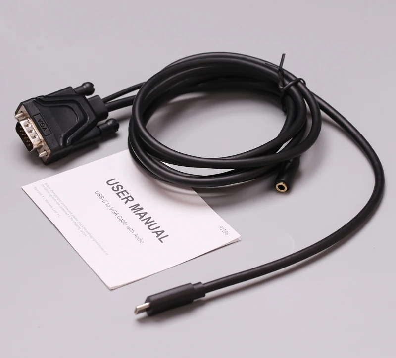 USB C Тип C к VGA ТВ с 3,5 мм аудио адаптер USB 3,1 USB-C видео конвертер кабель для Macbook Google ноутбук samsung S8 Note10