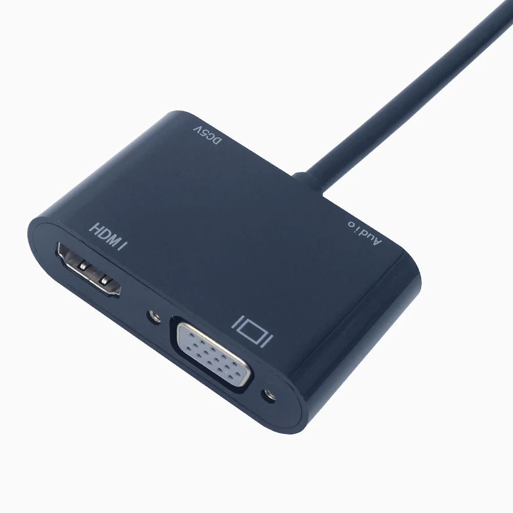 2 в 1 VGA конвертер HDMI VGA сплиттер VGA в HDMI и VGA одновременно для портативных ПК к HDTV с видеографической матрицей