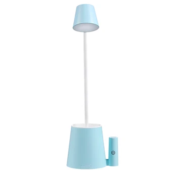 

USB Charging 360 Degree Holder ABS Eyecare Portable Multifunctional Touch Home Office Pen Storage Adjustable LED Light Desk Lamp