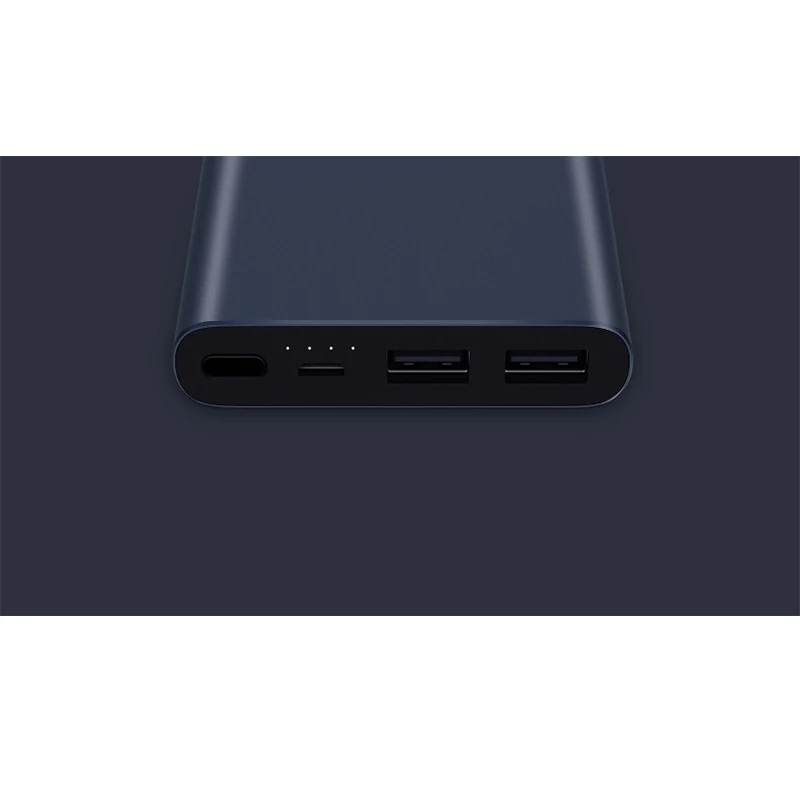 10000 мА/ч, Xiao mi power Bank, 2, быстрая зарядка, внешний аккумулятор, двойной USB, портативный, Alu mi nium, быстрая зарядка, mi power, внешний аккумулятор