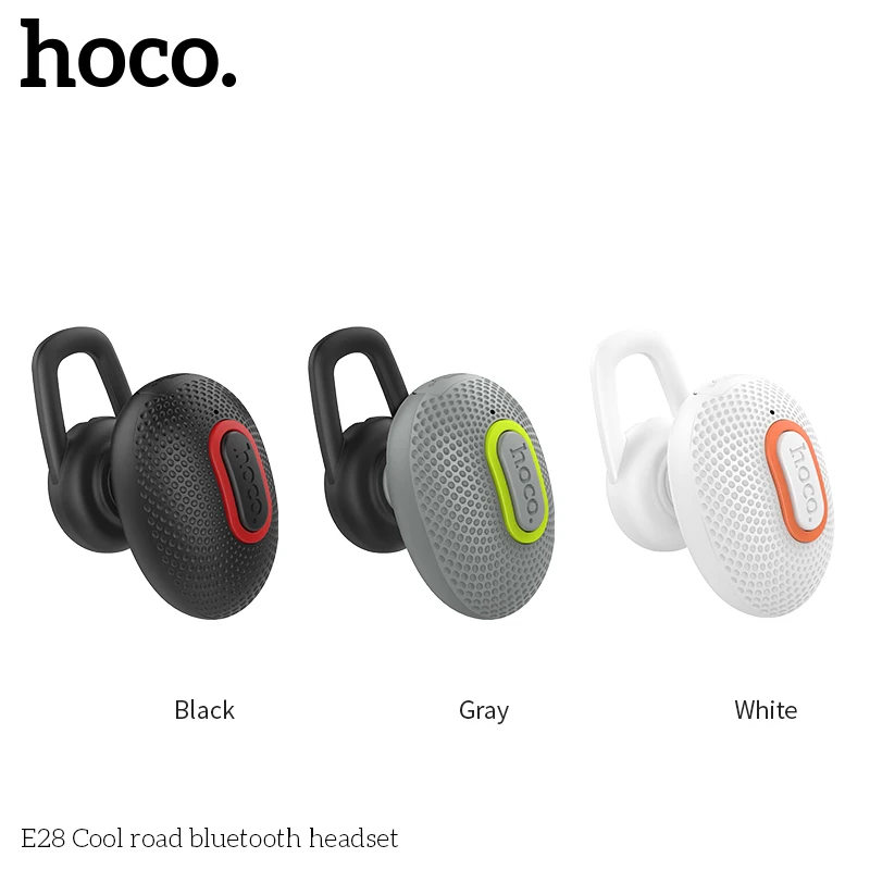 

HOCO Mini Bluetooth Earphone Handsfree Wireless Headsets V4.2 Noise Cancelling HD Mic Music earbud For iOS Android Phone Tablet