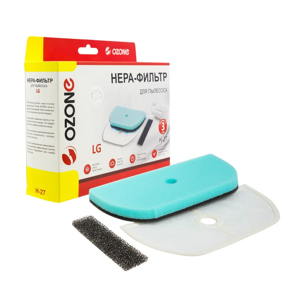 H-27 set synthetic микрофильтров ozone for cleaner 3 PCs | Бытовая техника