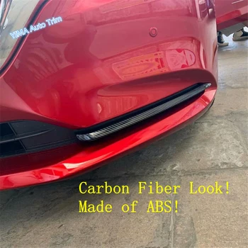 

Lapetus Auto Styling Front Head Fog Lights Lamp Eyelid Eyebrow Strip Cover Trim Fit For Mazda 6 2019 2020 ABS Carbon Fiber Look