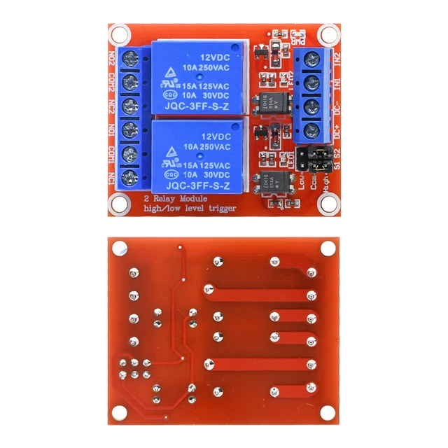 Opto Isolated Relay Module 2-Channel Opto-Isolated 5V Relay Module ...