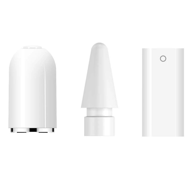 

3 in 1 Stylus Pencil Tip/Replacement Cap/Charger Adapter Replacement Accessories for iPad Pro Apple Pencil