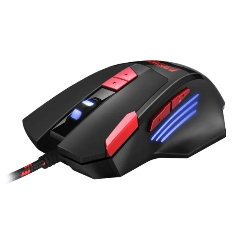 Mouse only Игровая клавиатура для мобильного телефона, клавиши для записи макросъемки, 35 клавиш, мини usb, одна рука, 6400 dpi, проводная мышь, комбо, 7 цветов, подсветка - Цвет: Mouse only