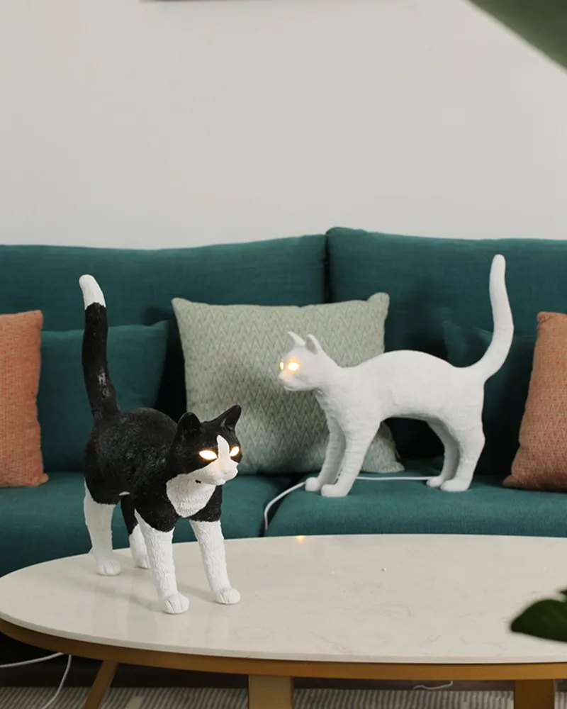 Животные селетти кровать боковая лампа для детей кошка настольные лампы