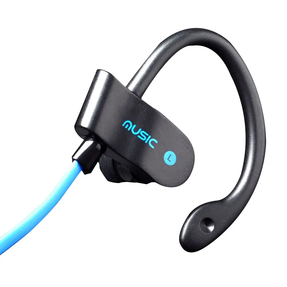 blue Bluetooth наушники шейные беспроводные наушники-вкладыши бас стерео наушники спортивные наушники для бега с микрофоном для всех мобильных телефонов - Цвет: blue