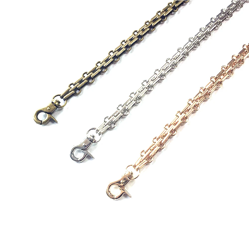 30Pcs Straps Link Chains Purse Clutch Handbag Lobster Bronze Silver Gold Color Luggage Hardware Replacement DIY Accessories 25cm