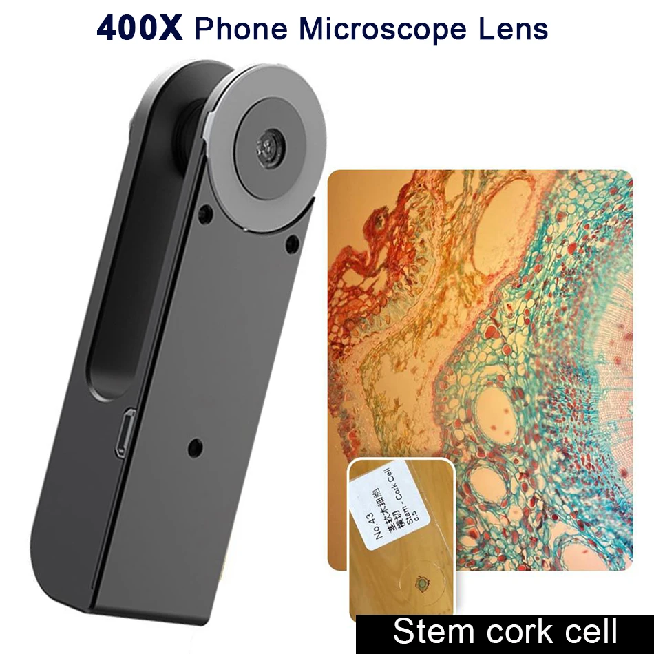 APEXEL 400-800X Digital Microscope Macro Lens with Adjustable LCD Screen  with LED Light for Biological observe Skin Detection - AliExpress