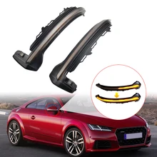 Uds llevó la luz de señal para Audi TT TTS MK3 8 S 2015-2020 TTRS R8 Indicador de espejo lateral lámpara secuencial intermitente