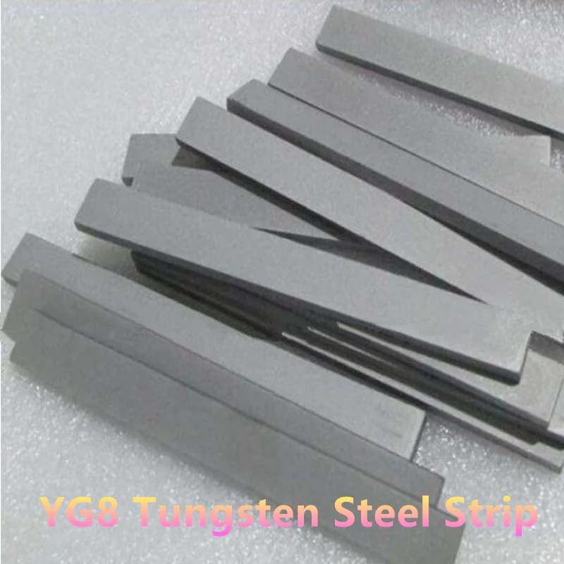 Thickness 5mm Tungsten Steel Strip YG8 Hard Alloy Tungsten Steel Blade Flake Wear-resistant Abrasive Plate Material Customizable