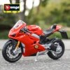 Bburago 1:18 Ducati-Panigale V4 Static Die Cast Vehicles Collectible Motorcycle Model Toys 1