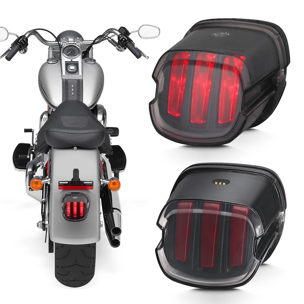 LED-Rücklicht für Harley Road King Dyna Glide Softail Sportster mit se – pazoma