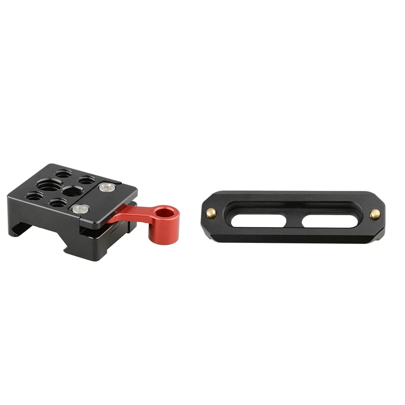 

Quick Release Nato Clamp with 1/4 Inch 3/8 Inch Thread Holes,for Use with Any Nato Rail & Quick Release Nato Rail 7 cm 1/4 Inch-