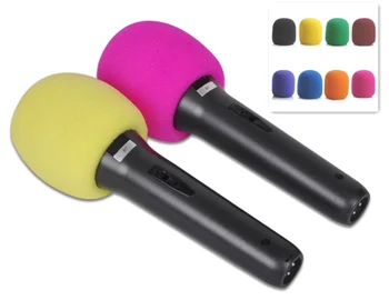 

HOT Mix Colors Sponge Microphone Set Replacement Foam DJ Stage Windshield Wind Shield Cover Thick Washable 1pc